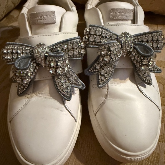 KURT GEIGER LONDON LANEY BOW SNEAKER size 36.5 (6.5) - Picture 1 of 17